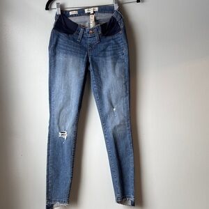 Madewell Women's Maternity Blue Skinny Jeans